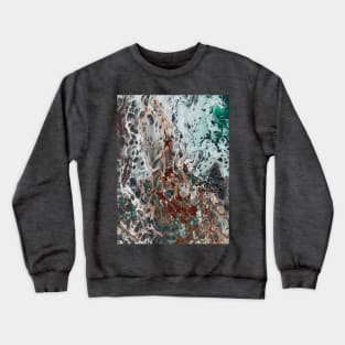 Poured acrylic paint Crewneck Sweatshirt